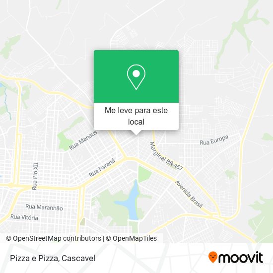 Pizza e Pizza mapa