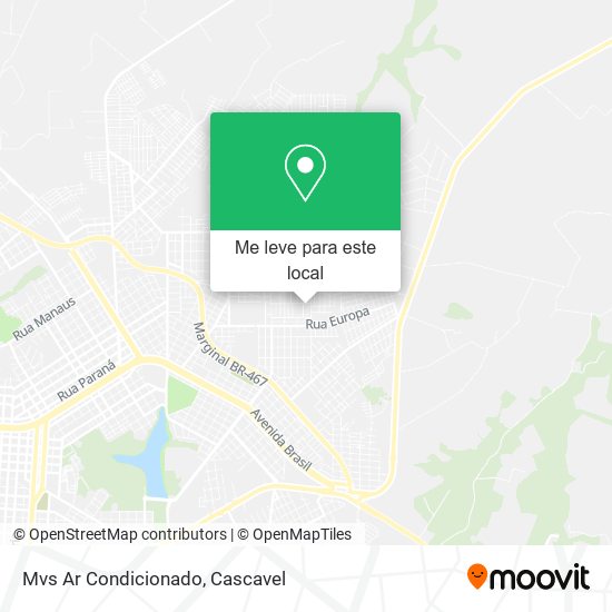 Mvs Ar Condicionado mapa