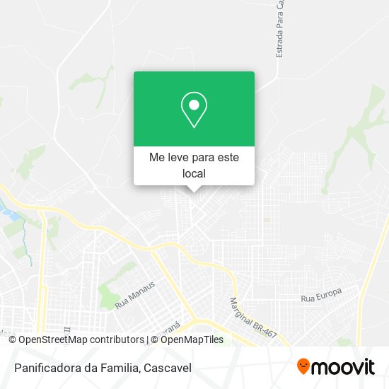 Panificadora da Familia mapa