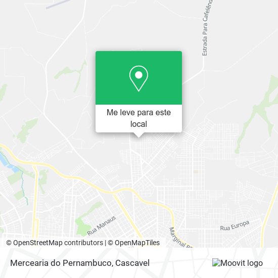 Mercearia do Pernambuco mapa