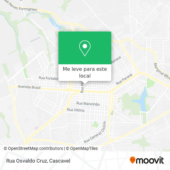 Rua Osvaldo Cruz mapa