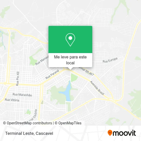 Terminal Leste mapa