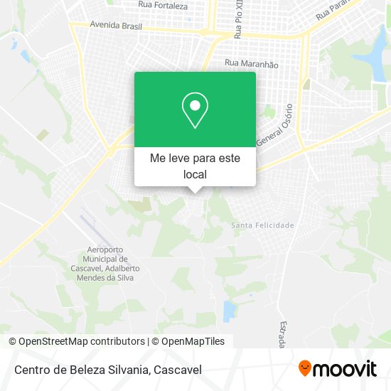 Centro de Beleza Silvania mapa