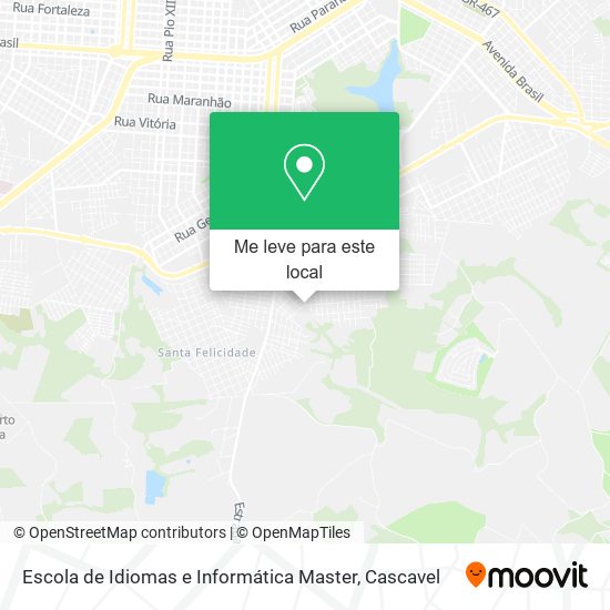 Escola de Idiomas e Informática Master mapa