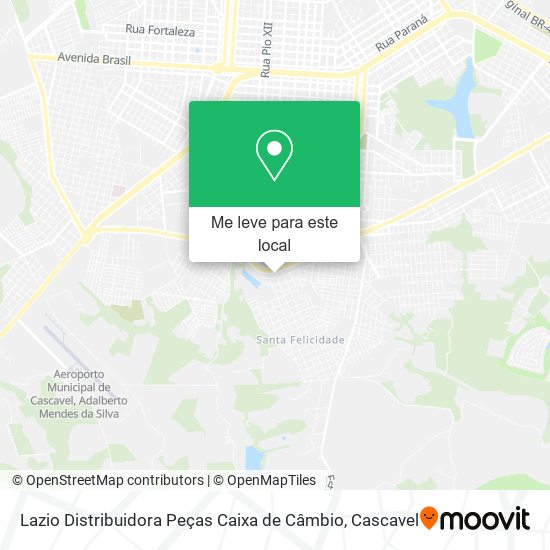 Lazio Distribuidora Peças Caixa de Câmbio mapa