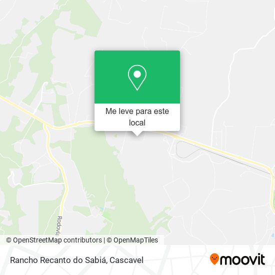 Rancho Recanto do Sabiá mapa