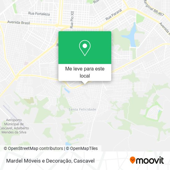 Mardel Móveis e Decoração mapa