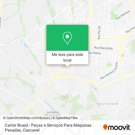 Carter Brasil - Peças e Serviços Para Máquinas Pesadas mapa