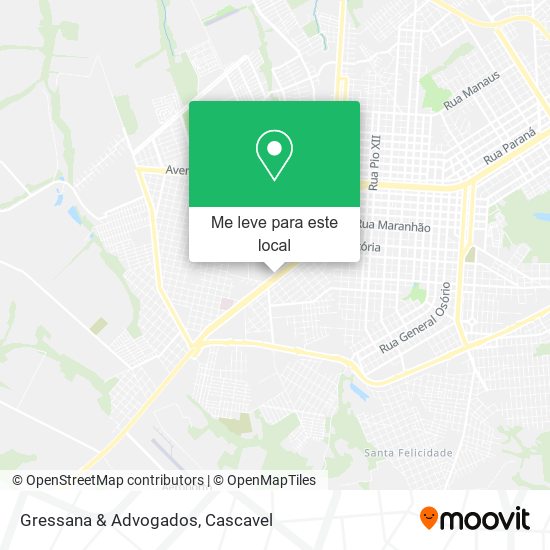 Gressana & Advogados mapa