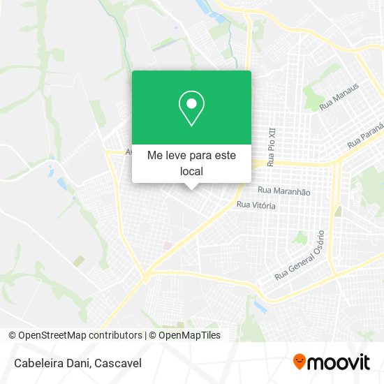 Cabeleira Dani mapa