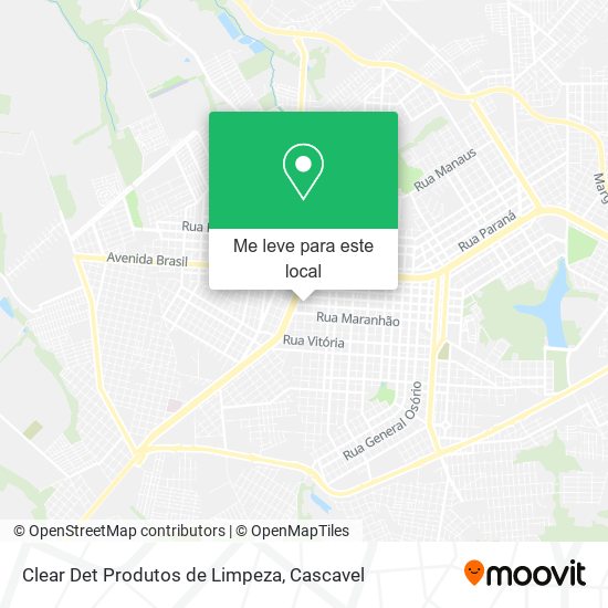 Clear Det Produtos de Limpeza mapa