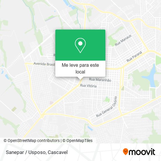 Sanepar / Usposo mapa