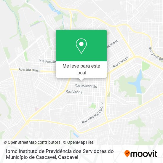 Ipmc Instituto de Previdência dos Servidores do Município de Cascavel mapa