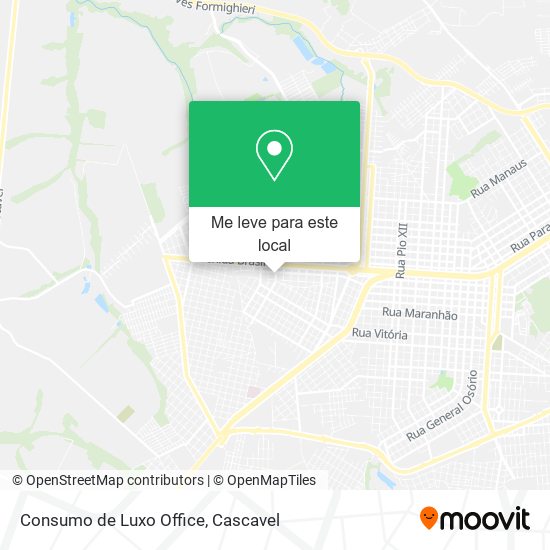 Consumo de Luxo Office mapa