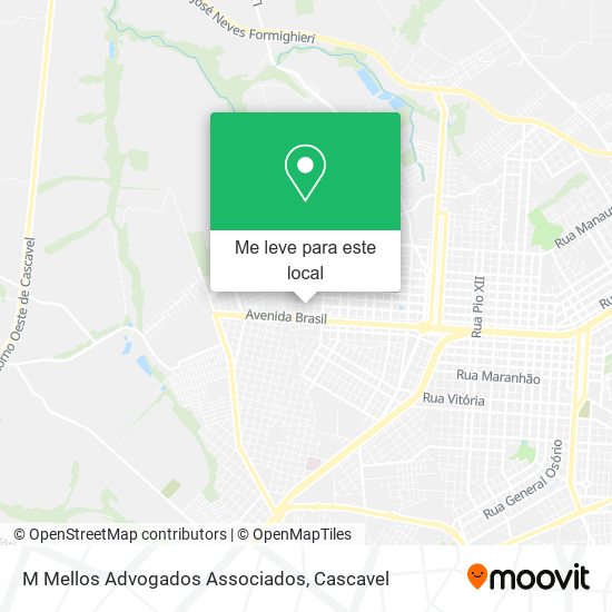 M Mellos Advogados Associados mapa