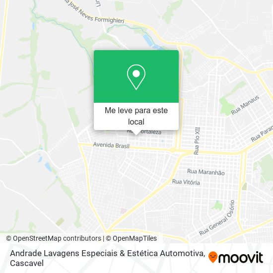 Andrade Lavagens Especiais & Estética Automotiva mapa