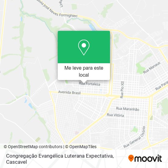 Congregação Evangélica Luterana Expectativa mapa