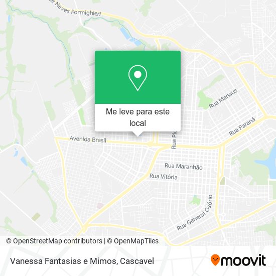 Vanessa Fantasias e Mimos mapa
