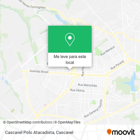 Cascavel Polo Atacadista mapa