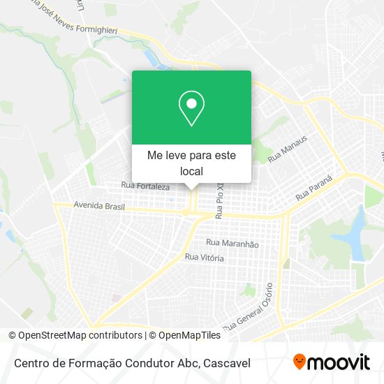 Centro de Formação Condutor Abc mapa