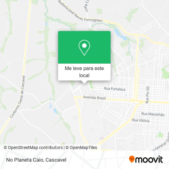 No Planeta Cáio mapa