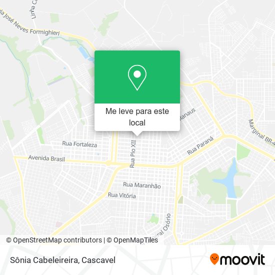 Sônia Cabeleireira mapa