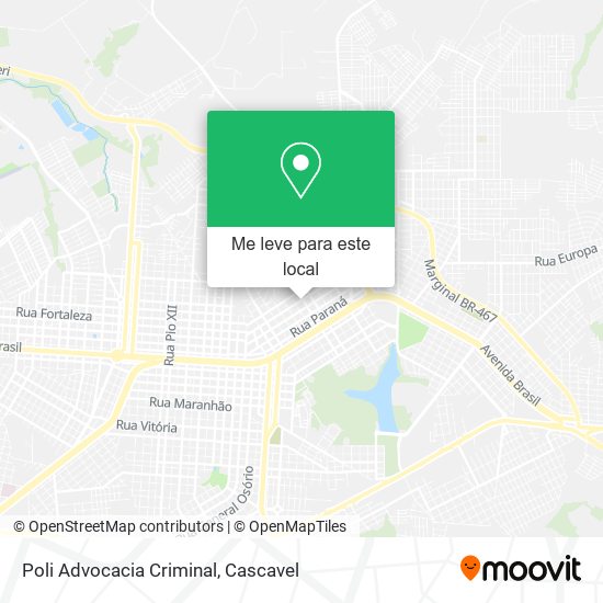 Poli Advocacia Criminal mapa