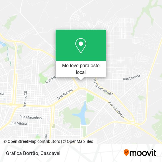 Gráfica Borrão mapa