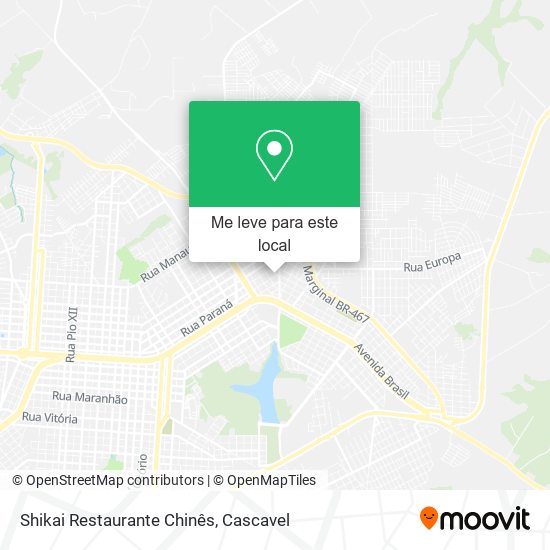 Shikai Restaurante Chinês mapa