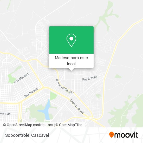 Sobcontrole mapa
