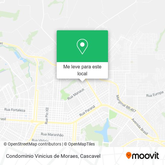 Condominio Vinicius de Moraes mapa