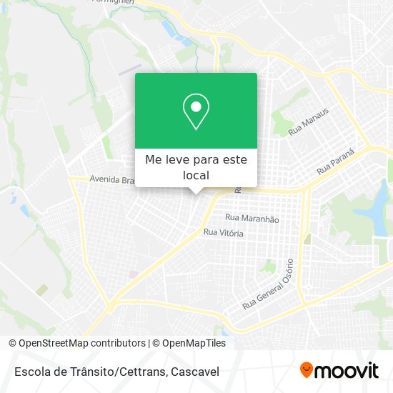 Escola de Trânsito/Cettrans mapa