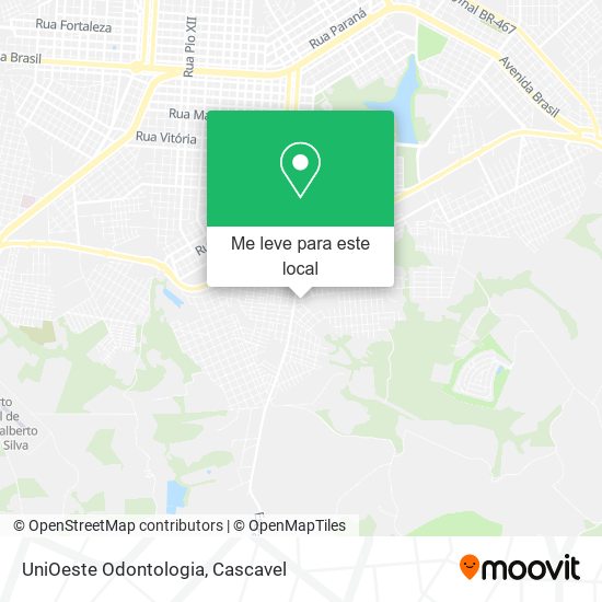 UniOeste Odontologia mapa