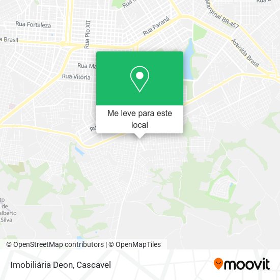 Imobiliária Deon mapa