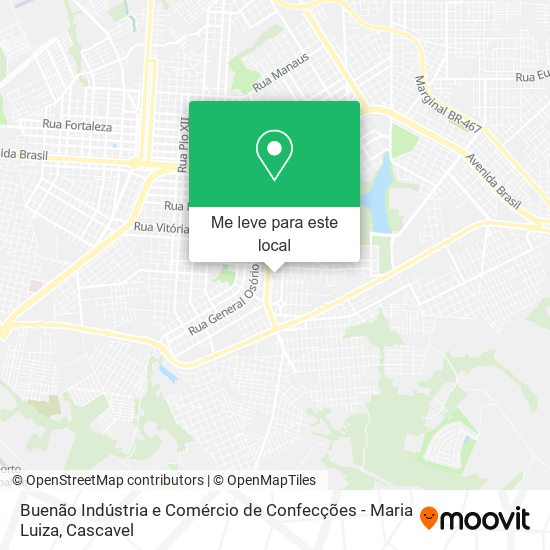 Buenão Indústria e Comércio de Confecções - Maria Luiza mapa