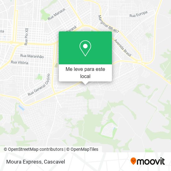 Moura Express mapa
