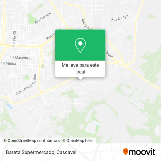 Bareta Supermercado mapa