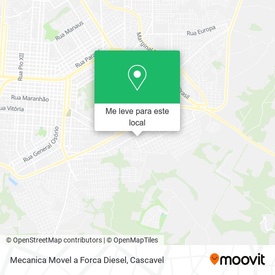 Mecanica Movel a Forca Diesel mapa