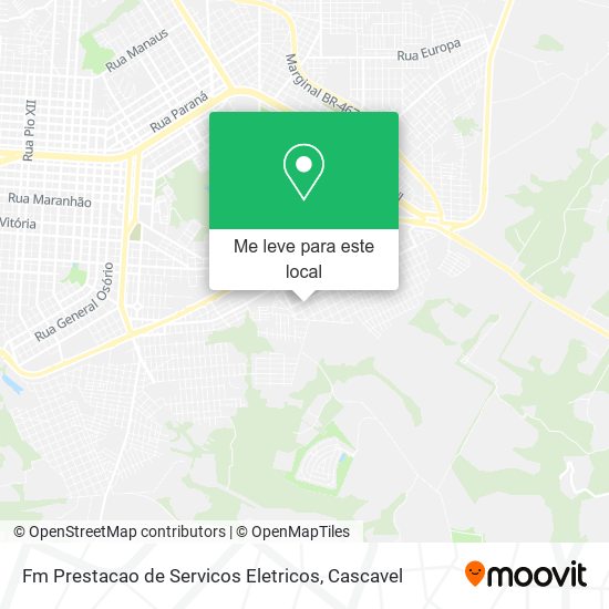 Fm Prestacao de Servicos Eletricos mapa