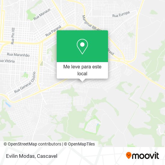 Evilin Modas mapa