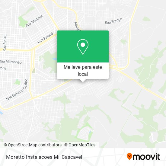 Moretto Instalacoes Mi mapa