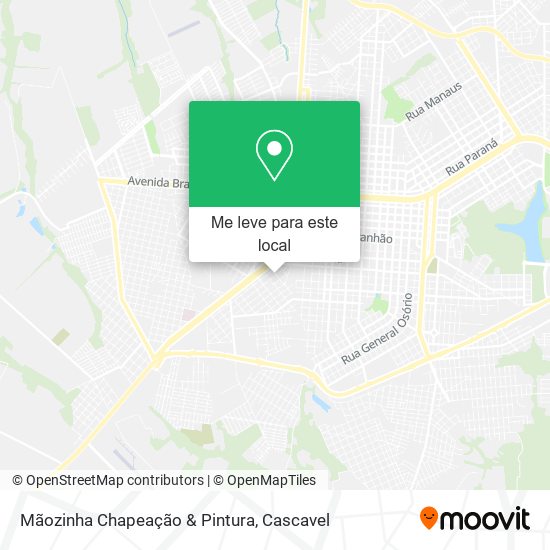 Mãozinha Chapeação & Pintura mapa