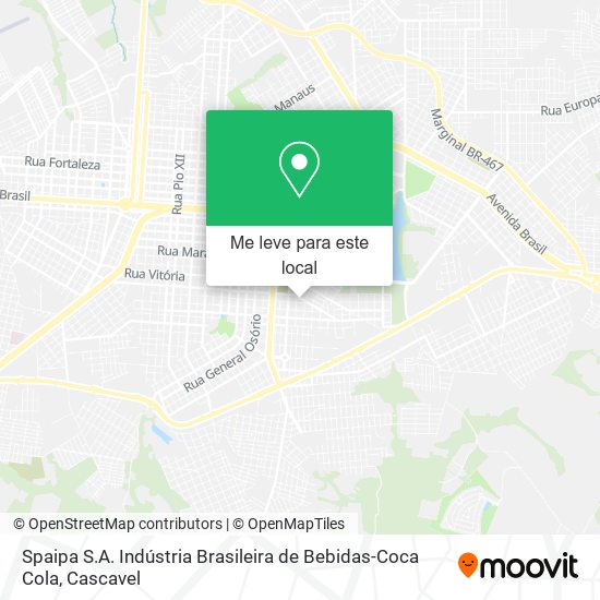 Spaipa S.A. Indústria Brasileira de Bebidas-Coca Cola mapa