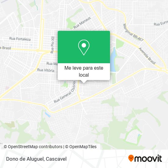 Dono de Aluguel mapa