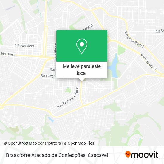 Brassforte Atacado de Confecções mapa