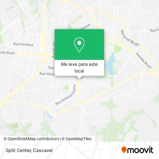 Split Center mapa