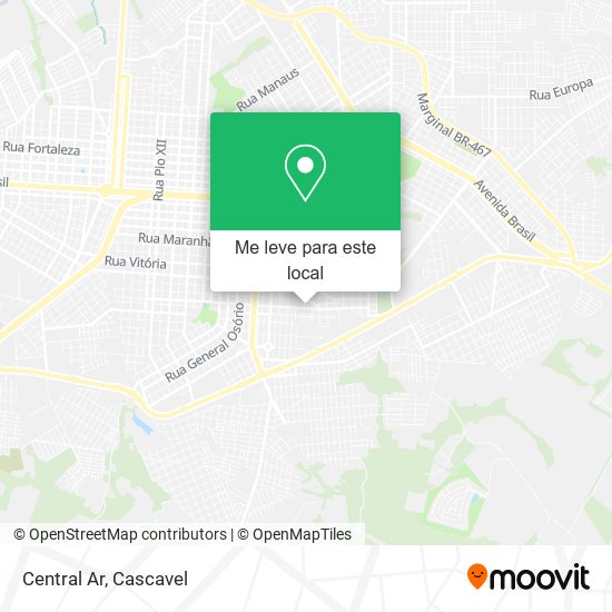 Central Ar mapa