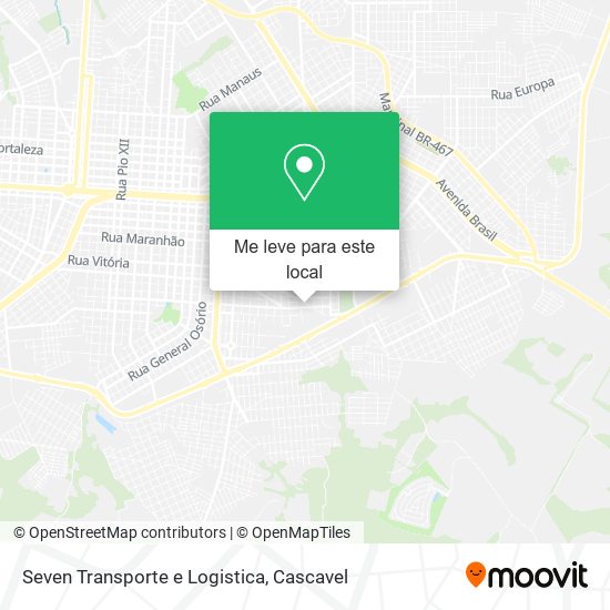 Seven Transporte e Logistica mapa