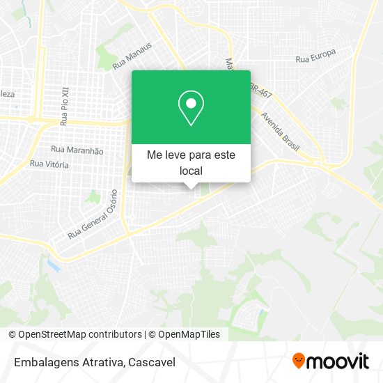 Embalagens Atrativa mapa
