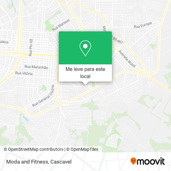 Moda and Fitness mapa